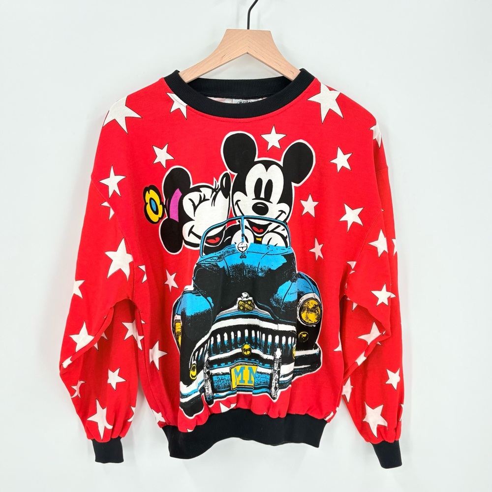 Vintage Mickey & Co JG Hook Mickey Minnie Star Disney‎ Sweatshirt Cotton Small